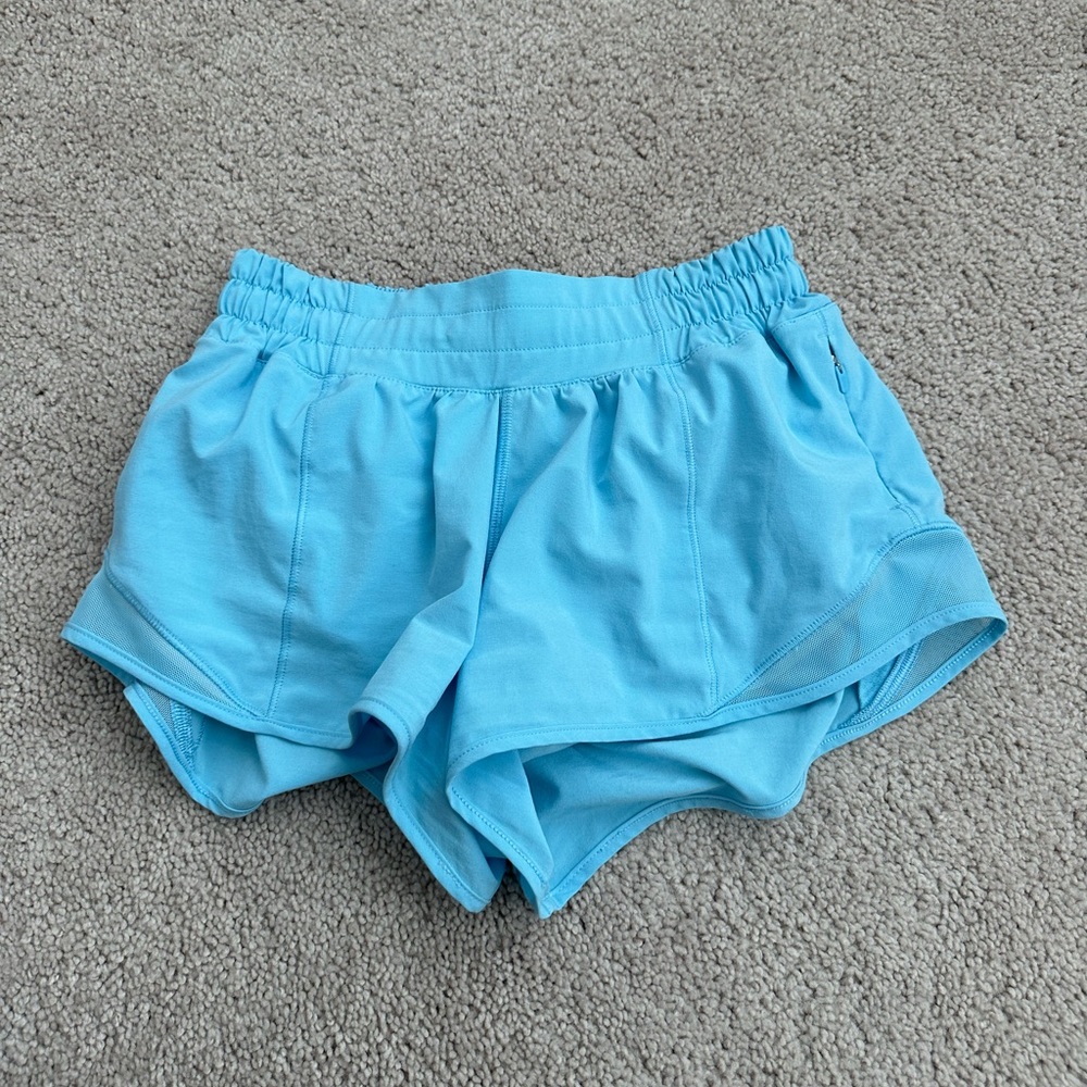 lululemon shorts blue chill